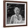 Author Gertrude Stein Outdoors Alone-Carl Mydans-Framed Premium Photographic Print