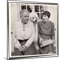 Author Gertrude Stein Sitting with Alice B. Toklas at a Villa-Carl Mydans-Mounted Premium Photographic Print