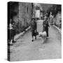 Author Gertrude Stein Walking with Alice B. Toklas and Their Dog-Carl Mydans-Stretched Canvas