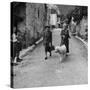 Author Gertrude Stein Walking with Alice B. Toklas and Their Dog-Carl Mydans-Stretched Canvas