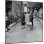 Author Gertrude Stein Walking with Alice B. Toklas and Their Dog-Carl Mydans-Mounted Premium Photographic Print