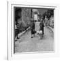 Author Gertrude Stein Walking with Alice B. Toklas and Their Dog-Carl Mydans-Framed Premium Photographic Print