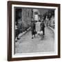 Author Gertrude Stein Walking with Alice B. Toklas and Their Dog-Carl Mydans-Framed Premium Photographic Print