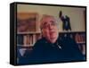 Author Harold Bloom at Home in His Apartment-Ted Thai-Framed Stretched Canvas