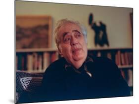 Author Harold Bloom at Home in His Apartment-Ted Thai-Mounted Premium Photographic Print