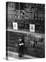 Author Hoffman Reynolds Hays Reading Book in American History Room, New York Public Library-Alfred Eisenstaedt-Stretched Canvas