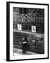 Author Hoffman Reynolds Hays Reading Book in American History Room, New York Public Library-Alfred Eisenstaedt-Framed Premium Photographic Print