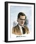 Author Jack London, with His Signature, 1903-null-Framed Giclee Print