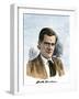 Author Jack London, with His Signature, 1903-null-Framed Giclee Print