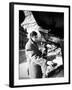 Author Julio Cortazar Looking Bookstalls on Street-null-Framed Premium Photographic Print