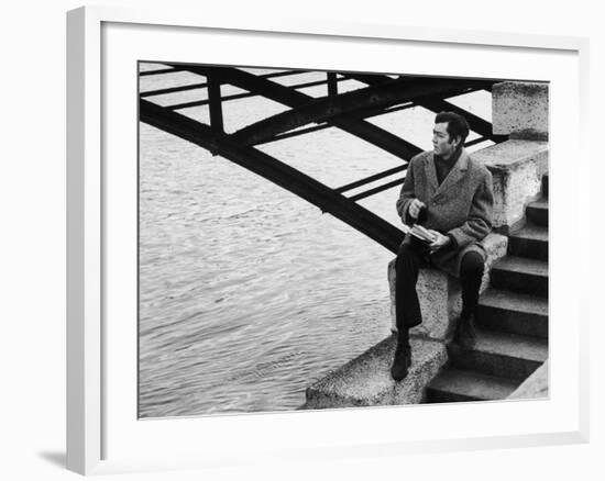 Author Julio Cortazar-Pierre Boulat-Framed Premium Photographic Print