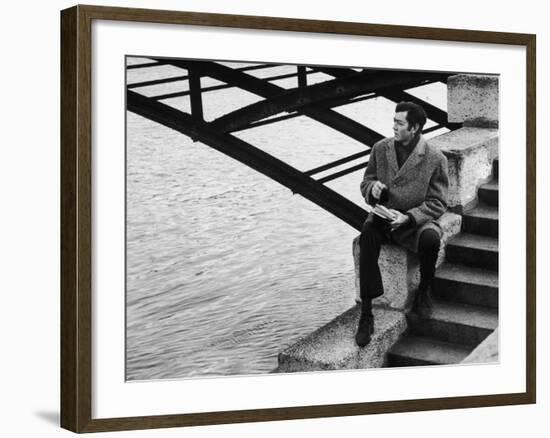 Author Julio Cortazar-Pierre Boulat-Framed Premium Photographic Print
