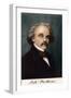 Author Nathaniel Hawthorne, with His Autograph-null-Framed Giclee Print