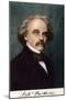 Author Nathaniel Hawthorne, with His Autograph-null-Mounted Giclee Print