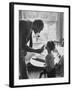 Author Roald Dahl with Son-Leonard Mccombe-Framed Premium Photographic Print