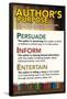 Author's Purpose-Gerard Aflague Collection-Framed Poster