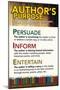Author's Purpose-Gerard Aflague Collection-Mounted Poster