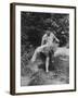 Author Vladimir Nabokov Chasing Butterflies-Carl Mydans-Framed Premium Photographic Print