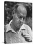 Author Vladimir Nabokov Looking at a Butterfly-Carl Mydans-Stretched Canvas