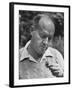 Author Vladimir Nabokov Looking at a Butterfly-Carl Mydans-Framed Premium Photographic Print