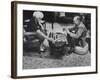 Author Vladimir Nabokov Playing Chess with His Wife-Carl Mydans-Framed Premium Photographic Print