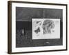 Author Vladimir Nabokov's Doodlings-Carl Mydans-Framed Photographic Print