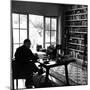 Author W. Somerset Maugham Sitting at Desk in the Study of His Villa Mauresque-null-Mounted Premium Photographic Print