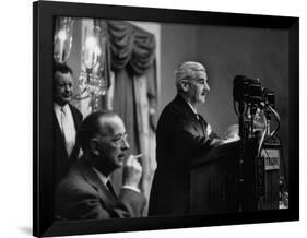 Author William Faulkner Making a Speech Upon Receiving the National Book Award-Peter Stackpole-Framed Premium Photographic Print