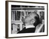 Author William Golding Relaxing in Chair While Cigarette, at Home in Village of Bower Chalk-Paul Schutzer-Framed Premium Photographic Print