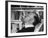 Author William Golding Relaxing in Chair While Cigarette, at Home in Village of Bower Chalk-Paul Schutzer-Framed Premium Photographic Print
