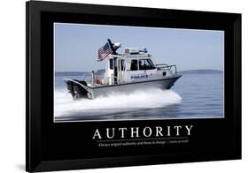 Authority: Inspirational Quote and Motivational Poster-null-Framed Photographic Print