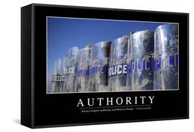 Authority: Inspirational Quote and Motivational Poster-null-Framed Stretched Canvas