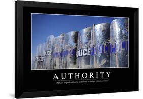 Authority: Inspirational Quote and Motivational Poster-null-Framed Photographic Print