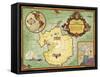 Authorized Map of the Second Byrd Antarctic Expedition-null-Framed Stretched Canvas