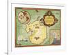 Authorized Map of the Second Byrd Antarctic Expedition-null-Framed Giclee Print