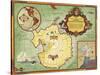 Authorized Map of the Second Byrd Antarctic Expedition-null-Stretched Canvas
