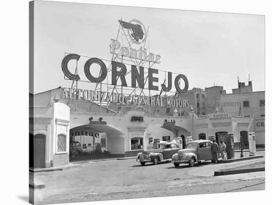 Authorized Pontiac Service Station in Mexico City-Philip Gendreau-Stretched Canvas