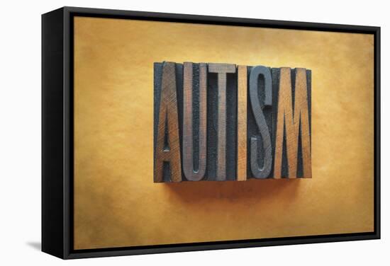 Autism-enterlinedesign-Framed Stretched Canvas