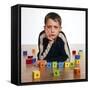 Autistic Boy-Kevin Curtis-Framed Stretched Canvas