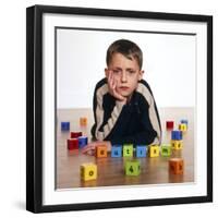 Autistic Boy-Kevin Curtis-Framed Premium Photographic Print