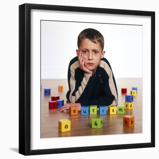 Autistic Boy-Kevin Curtis-Framed Premium Photographic Print