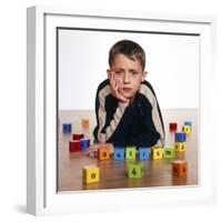 Autistic Boy-Kevin Curtis-Framed Premium Photographic Print