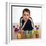 Autistic Boy-Kevin Curtis-Framed Premium Photographic Print