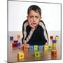 Autistic Boy-Kevin Curtis-Mounted Premium Photographic Print