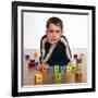 Autistic Boy-Kevin Curtis-Framed Photographic Print