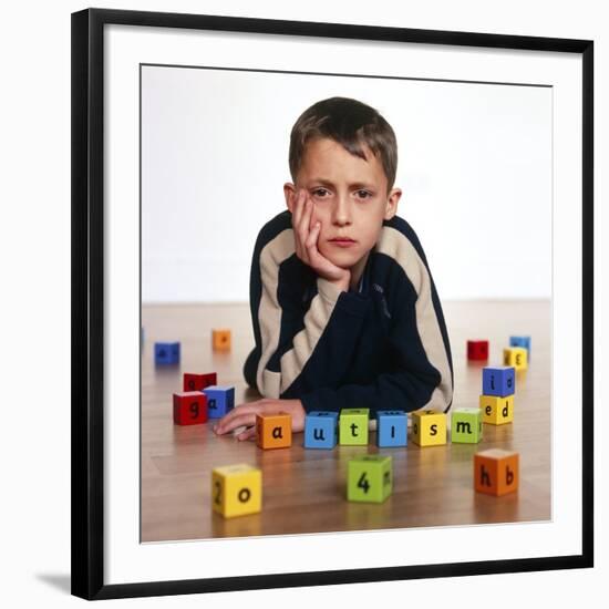 Autistic Boy-Kevin Curtis-Framed Photographic Print