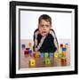Autistic Boy-Kevin Curtis-Framed Photographic Print