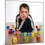 Autistic Boy-Kevin Curtis-Mounted Photographic Print