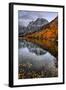 Autmn Reflections at Silver Lake, June Lake, Eastern Sierras California-Vincent James-Framed Photographic Print