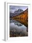 Autmn Reflections at Silver Lake, June Lake, Eastern Sierras California-Vincent James-Framed Photographic Print